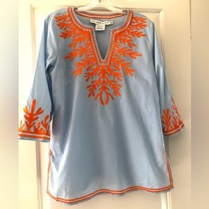 Gretchen Scott Embroidered Tunic Size M